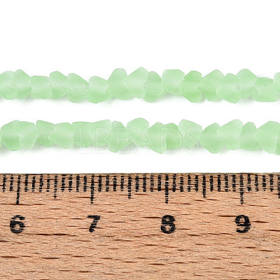 Frosted Transparent Glass Beads X1-GLAA-N016-4mm-07-1