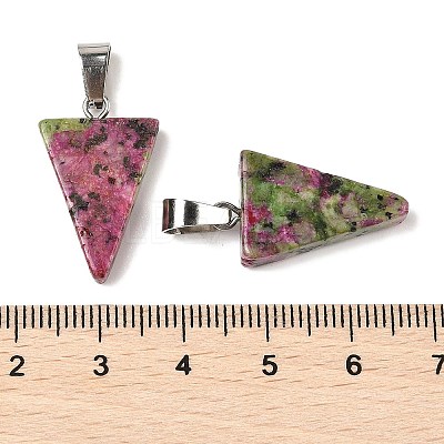 Natural Dyed White Jade Pendants G-B127-04P-01-1