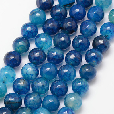 Natural Crackle Agate Bead Strands G-K166-07F-10mm-03-1