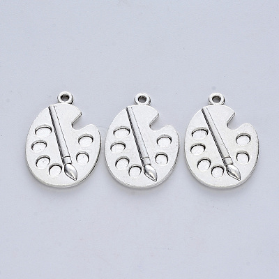 Tibetan Style Alloy Pendants X-TIBE-R316-001AS-RS-1