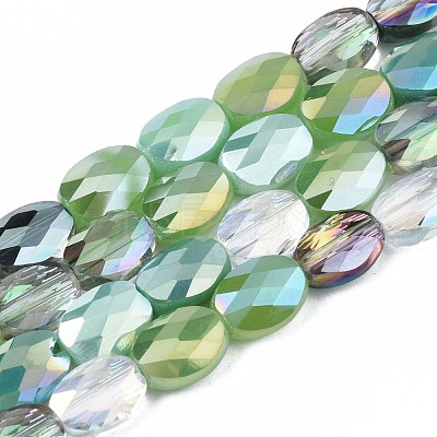Electroplate Glass Beads Strands EGLA-S194-17D-1