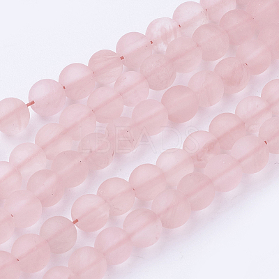 Watermelon Stone Glass Bead Strands G-G735-44F-4mm-1