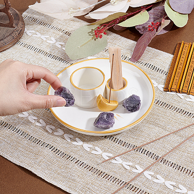 Porcelain Candle Holders AJEW-WH0481-303-1