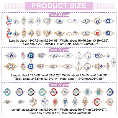 Evil Eye Jewelry Making Finding Kit DIY-NB0008-22B-1