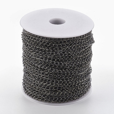 Brass Twisted Chains X-CHC-Q001-5x4mm-B-1
