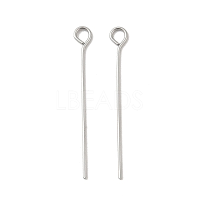 304 Stainless Steel Eye Pins STAS-K293-13P-0.6x26mm-1