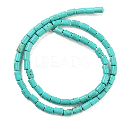 Synthetic Turquoise Beads Strands X-TURQ-G120-4x6mm-13-1