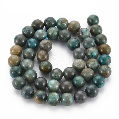 Natural Chrysocolla Beads Strands G-S376-004B-1