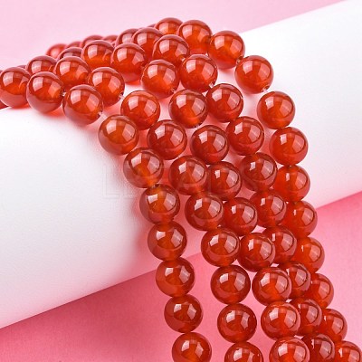 Natural Carnelian Beads Strands X-G-C076-8mm-2A-1