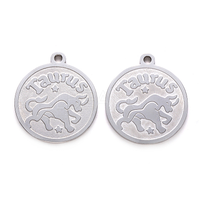 Non-Tarnish 201 Stainless Steel Pendants STAS-R106-08-1