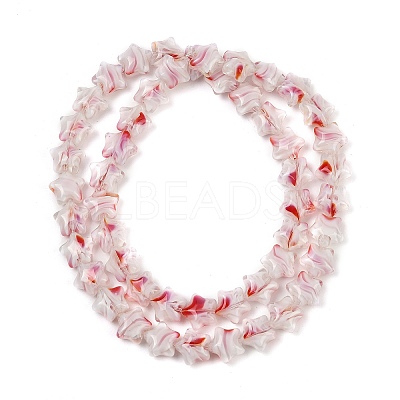 Handmade Millefiori Glass Beads Strands LAMP-H067-01B-1