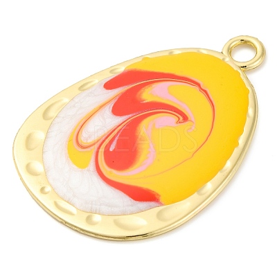 Alloy Enamel Pendants PALLOY-S034-02KCG-F-1