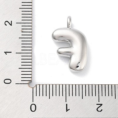Rack Plating Brass Balloon Letter Pendants X-KK-C050-01P-F-1