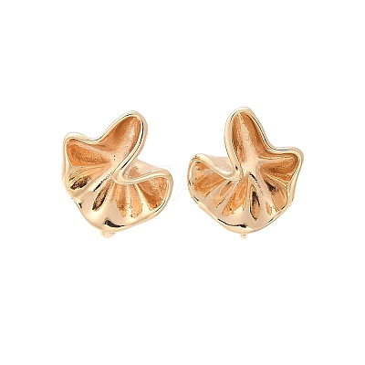 Brass Stud Earrings Finding for Women KK-A244-14G-1