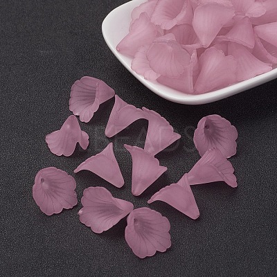 Transparent Acrylic Bead Caps X-PL551-C10-1