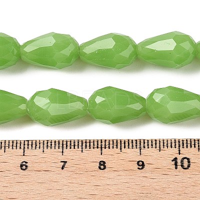 Electroplate Imitation Jade Glass Beads Strands EGLA-N013-J10mm-D04-1