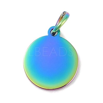 Ion Plating(IP) 304 Stainless Steel Pendants STAS-I311-33C-RC-1