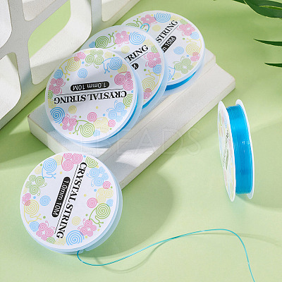 5 Rolls Round Elastic Crystal Thread EW-TA0001-11B-1