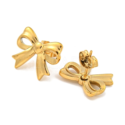 Ion Plating(IP) 304 Stainless Steel Ear Studs EJEW-P287-02G-1