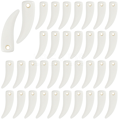 60Pcs Opaque Acrylic Pendants OACR-SP0002-35-1