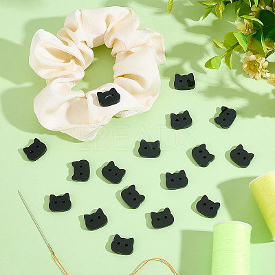 60Pcs Acrylic Buttons BUTT-PH0001-59C-02-1