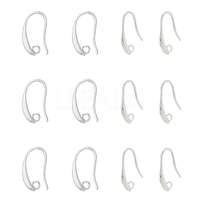 40Pcs Brass Earring Hooks KK-FH0007-64P-1