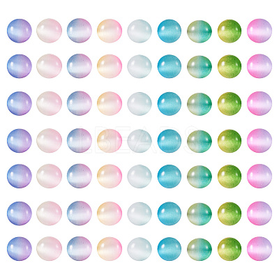 135Pcs 9 Colors Cat Eye Beads G-TA0002-48-1
