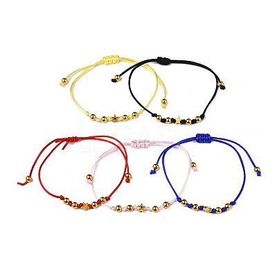 5Pcs Nylon Thread Bracelets BJEW-FS00020-1