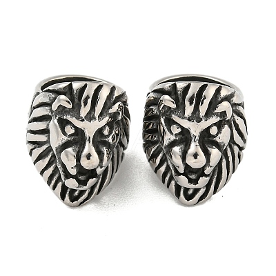 316 Surgical Stainless Steel Large Hole Beads Hand Polished STAS-Q326-05AS-03-1