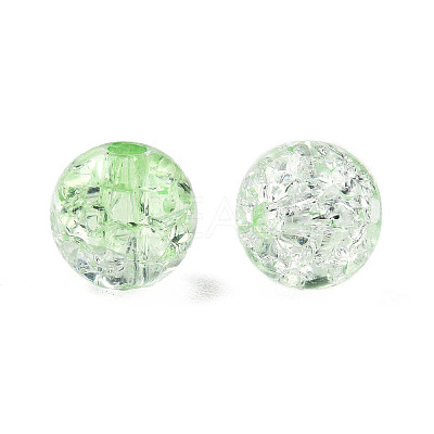 Transparent Crackle Acrylic Beads LS-CACR-N002-25B-1