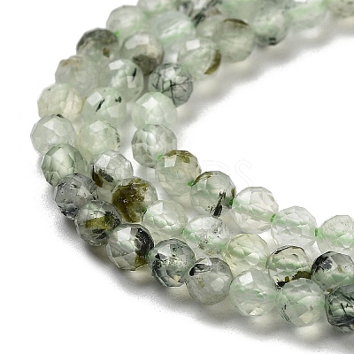 Natural Prehnite Beads Strands G-G140-A19-03-1
