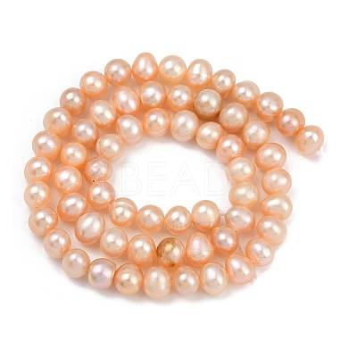 Natural Cultured Freshwater Pearl Beads Strands PEAR-I007-07Y-01B-1