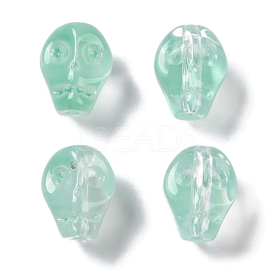 Baking Paint Glass Beads GLAA-S202-17F-1