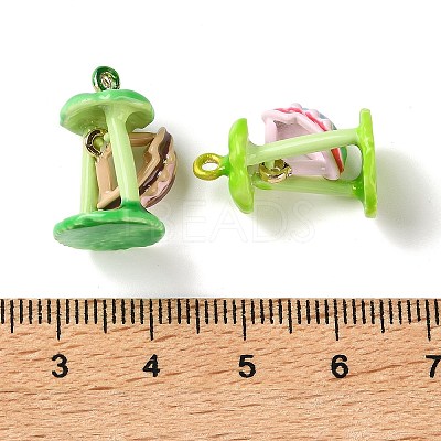 Alloy Enamel Pendants AL-CBAEAA8-02-1
