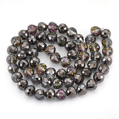Electroplate Glass Beads Strands EGLA-T010-01A-1