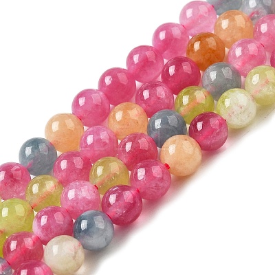 Dyed Natural Malaysia Jade Beads Strands X-G-G021-02A-18-1