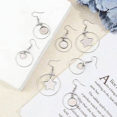 Stainless Steel Dangle Earrings STAS-UN0012-01-1