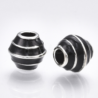 UV Plating Acrylic European Beads OACR-T005-34-1