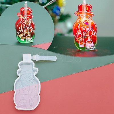 DIY Christmas Lights Silicone Statue Molds DIY-P028-10-1