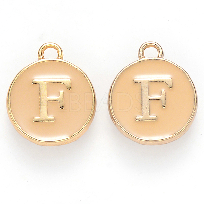 Golden Plated Alloy Enamel Charms LS-ENAM-S118-06F-1