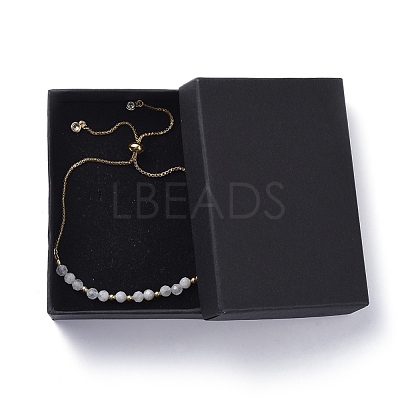 Adjustable Natural Rainbow Moonstone Slider Bracelets X-BJEW-JB04929-02-1