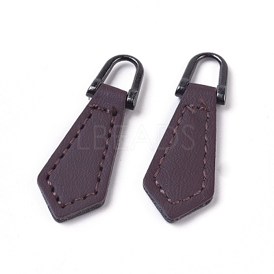 PU Leather Zipper Puller FIND-WH0044-03-1