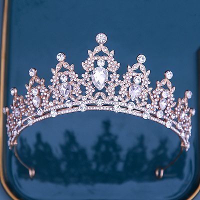 Bride Crown European Wedding Dress Headpiece Birthday Adult Gift Crystal Crown Hair Accessory ST7899198-1