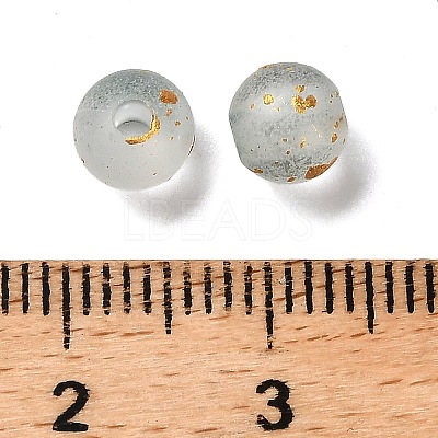 Frosted Transparent Acrylic Beads X1-OACR-F013-12F-1