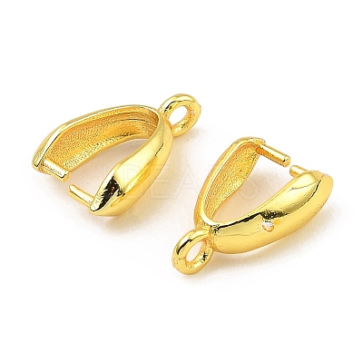 Rack Plating Brass Ice Pick Pinch Bails KK-Z030-05E-G-1