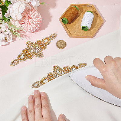 Alloy Rhinestone Ornmament Accessories DIY-WH0021-82G-1