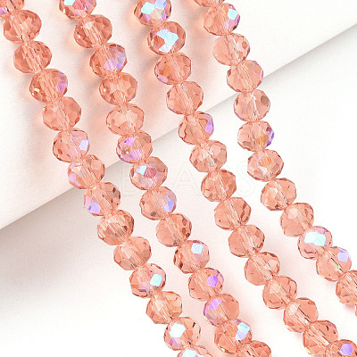 Electroplate Glass Beads Strands EGLA-A034-T10mm-L24-1