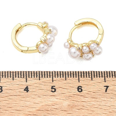 Brass Micro Pave Cubic Zirconia Hoop Earrings for Women EJEW-A168-17G-1