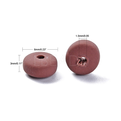 Handmade Polymer Clay Beads Strands X-CLAY-N008-008-125-1