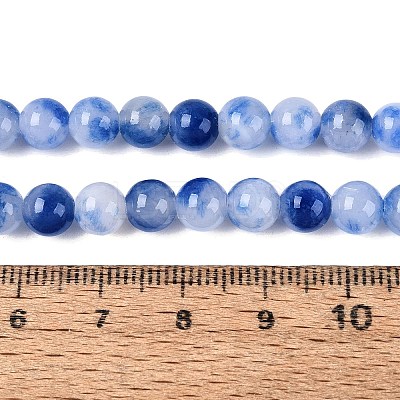 Natural Dyed Persian Jade Beads Strands X-G-Q609-6mm-01-1